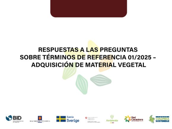 RESPUESTAS A LAS PREGUNTAS SOBRE TÉRMINOS DE REFERENCIA 01/2025 – ADQUISICIÓN DE MATERIAL VEGETAL